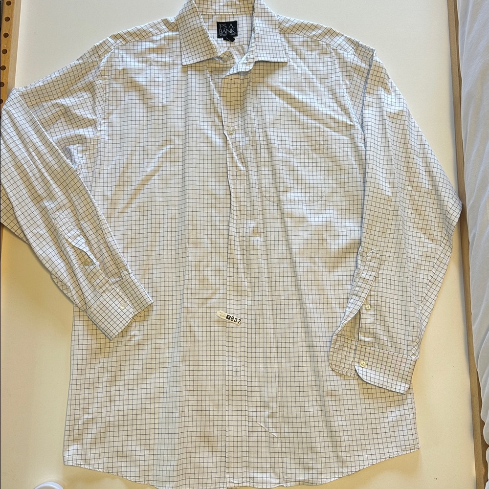 Jos. A. Bank Blue and White Dress Shirt